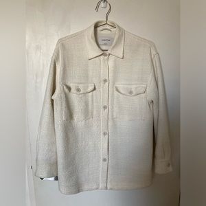 Aritzia tweed shirt jacket